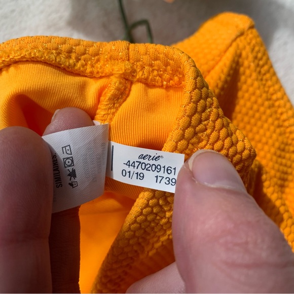 Aerie pique buttoned bandeau and cheeky bottoms bikini set - Picture 13 of 16